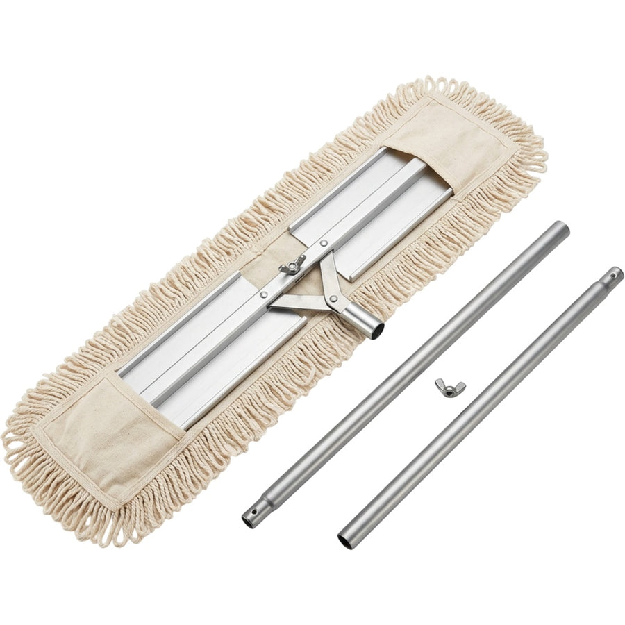 Zfyra Twin-Wing Scissor Dust Mop 90 cm Natural Cotton